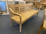 Sitzbank Teakholz, Gartenbank Teak, Bank Teak, Breite 200 cm