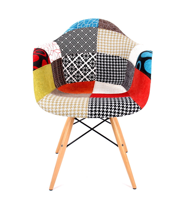 Design Stuhl Patchwork, gepolstert