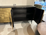 Sideboard Gold-schwarz, Anrichte Gold, Sideboard Bronze, Breite 180 cm