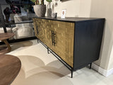 Sideboard Gold-schwarz, Anrichte Gold, Sideboard Bronze, Breite 180 cm