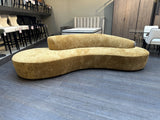 Sofa halbrund gelb, Sitzsofa gelb, Breite 300 cm