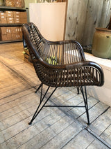 Rattan Sessel,  Sessel Rattan, Sessel braun