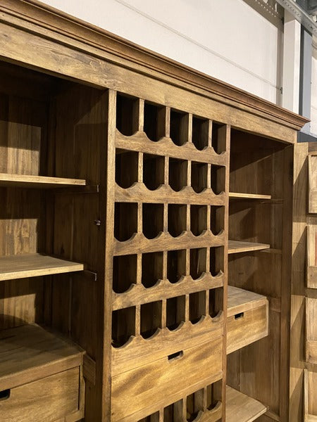 Weinschrank Massivholz, Weinregal Holz