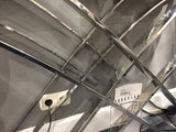 Konsole Silber Glas-Metall verchromt, Wandtisch verchromt Glas, Maße 120x40 cm