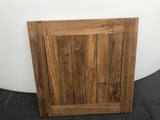 Tischplatte Teakholz, Garten-Tischplatte Teak, Tischplatte für Bistrotisch, Maße 60x60 cm