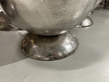 Bodenvase Silber, Bodenvase Metall groß, Vase Silber, Höhe 120 cm