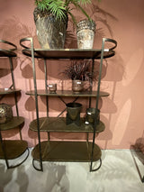 Regal Metall, Metallregal Bronze antik, Breite 119 cm