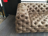 Chesterfield Sofa braun, Sofa braun Chesterfield, Breite 258 cm