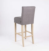 Barhocker gepolstert,  Tresenhocker Farbe taupe