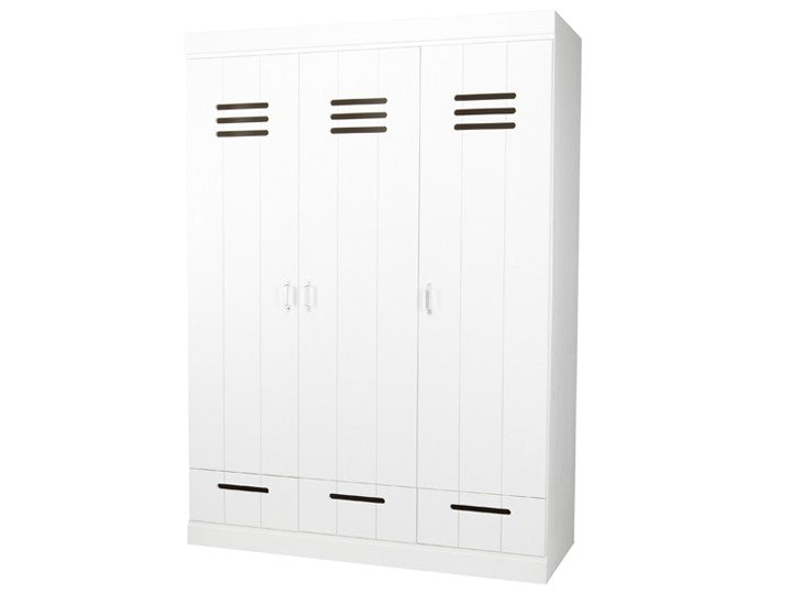 Kleiderschrank weiß, Schrank weiß, Breite 140 cm