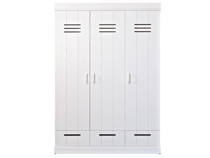 Kleiderschrank weiß, Schrank weiß, Breite 140 cm