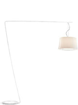 Design-Stehleuchte mit Doppelschirm, Lampenschirm Ø 52 cm