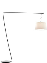 Design-Stehleuchte mit Doppelschirm, Lampenschirm Ø 52 cm