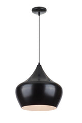 Hängelampe Schwarz-Weiß, Hängeleuchte, Pendelleuchte, Durchmesser 38 cm