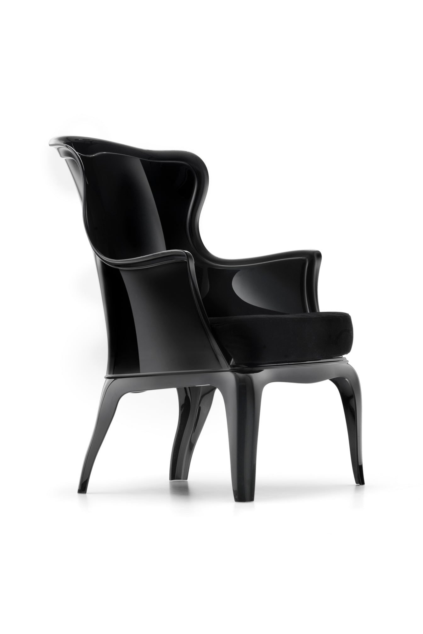 Design Sessel  aus Polykarbonat, Farbe schwarz