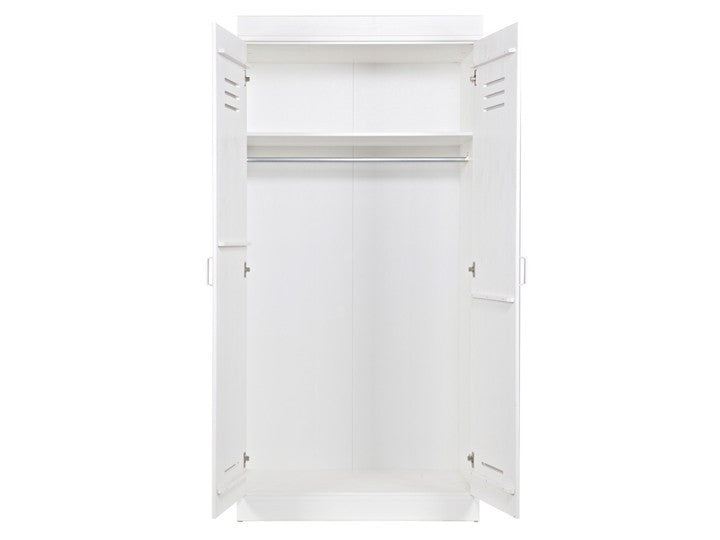 Kleiderschrank Weiß, Schrank, Breite 94 cm