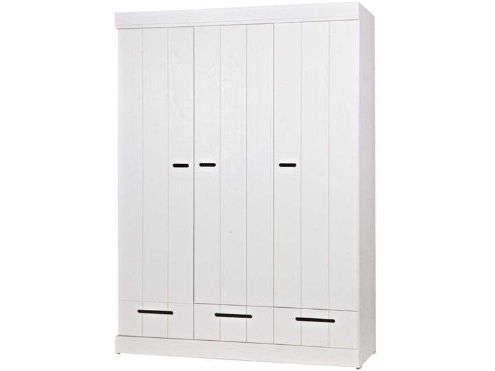 Kleiderschrank weiß, Schrank weiß für Kinderzimmer, Breite 140 cm