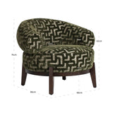 Sessel grün-braun, Longe-Sessel grün, Breite 87 cm