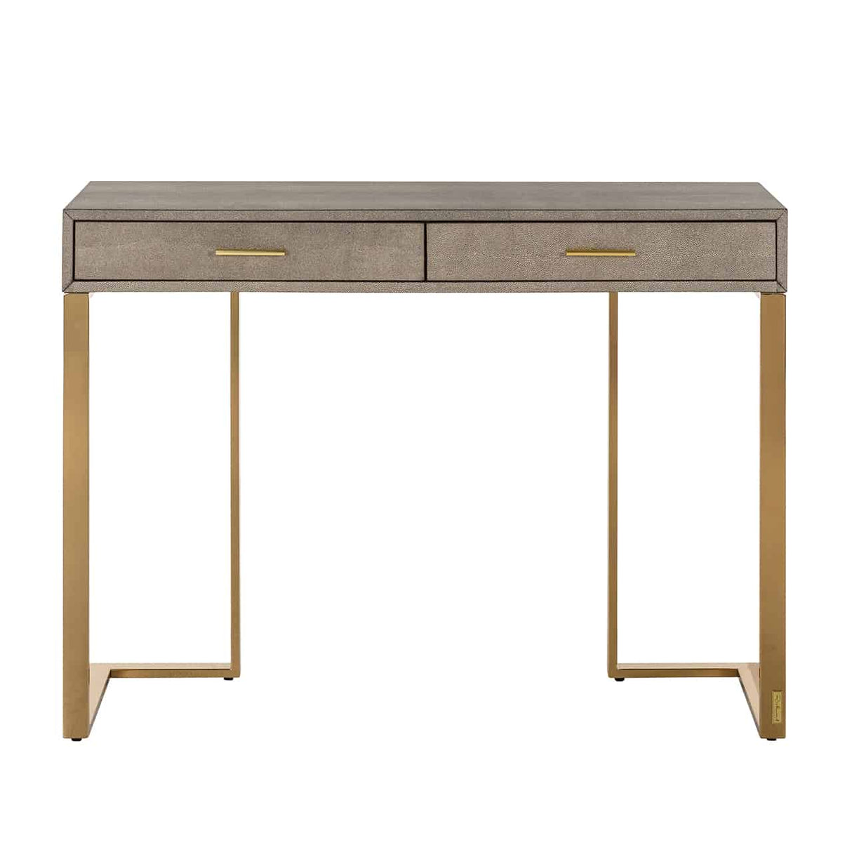 Konsole Gold,  Wandtisch mit Schubladen, Konsole 2 Schubladen Gold, Breite 110 cm