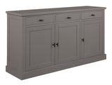 Sideboard grau, Anrichte grau Landhaus, Sideboard Landhausstil, Breite 170 cm