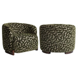 Sessel grün-braun, Longe-Sessel grün, Breite 91 cm