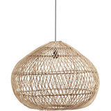 Hängelampe natürliches Rattan, Pendelleuchte Rattan,  Durchmesser 90 cm