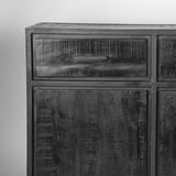 Sideboard schwarz, Anrichte schwarz, Kommode schwarz, Breite 170 cm