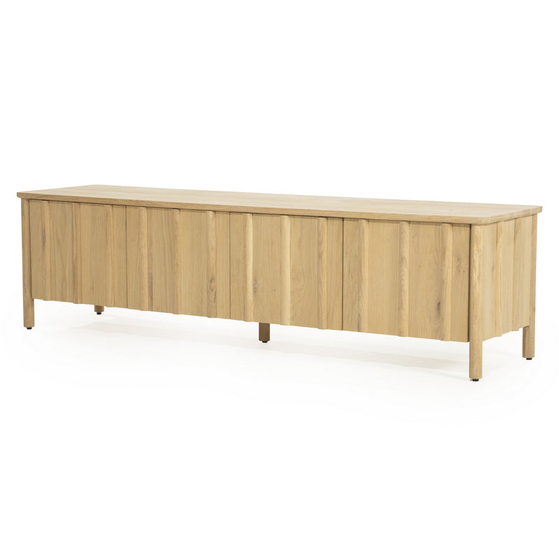 Fernsehschrank Holz furniert, TV Schrank  Naturholz, Lowboard Holz, Breite 183  cm