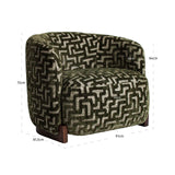 Sessel grün-braun, Longe-Sessel grün, Breite 91 cm