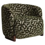 Sessel grün-braun, Longe-Sessel grün, Breite 91 cm