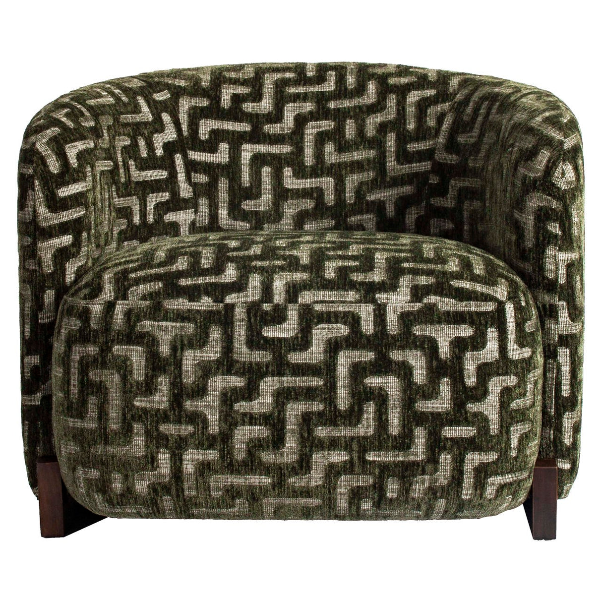 Sessel grün-braun, Longe-Sessel grün, Breite 91 cm