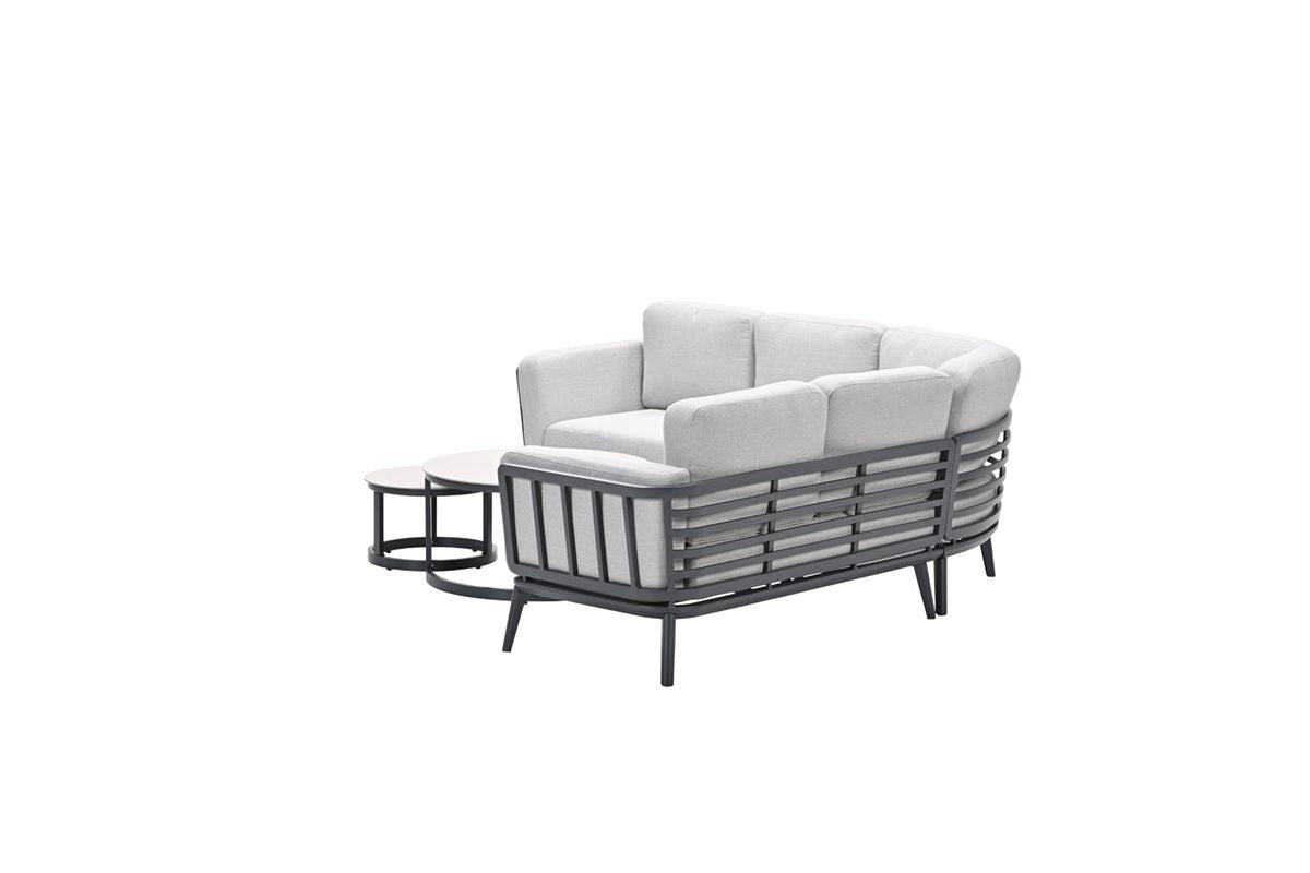 Gartenlounge taupe, Garten Sitzecke taupe, Lounge taupe, Sitzgruppe Aluminium taupe