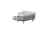 Gartenlounge taupe, Garten Sitzecke taupe, Lounge taupe, Sitzgruppe Aluminium taupe