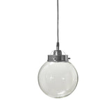 Hängelampe Silber, Pendelleuchte Silber,  Durchmesser 20 cm