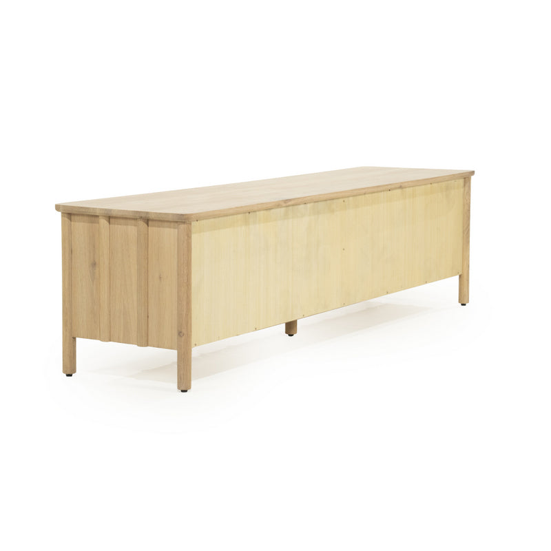 Fernsehschrank Holz furniert, TV Schrank  Naturholz, Lowboard Holz, Breite 183  cm
