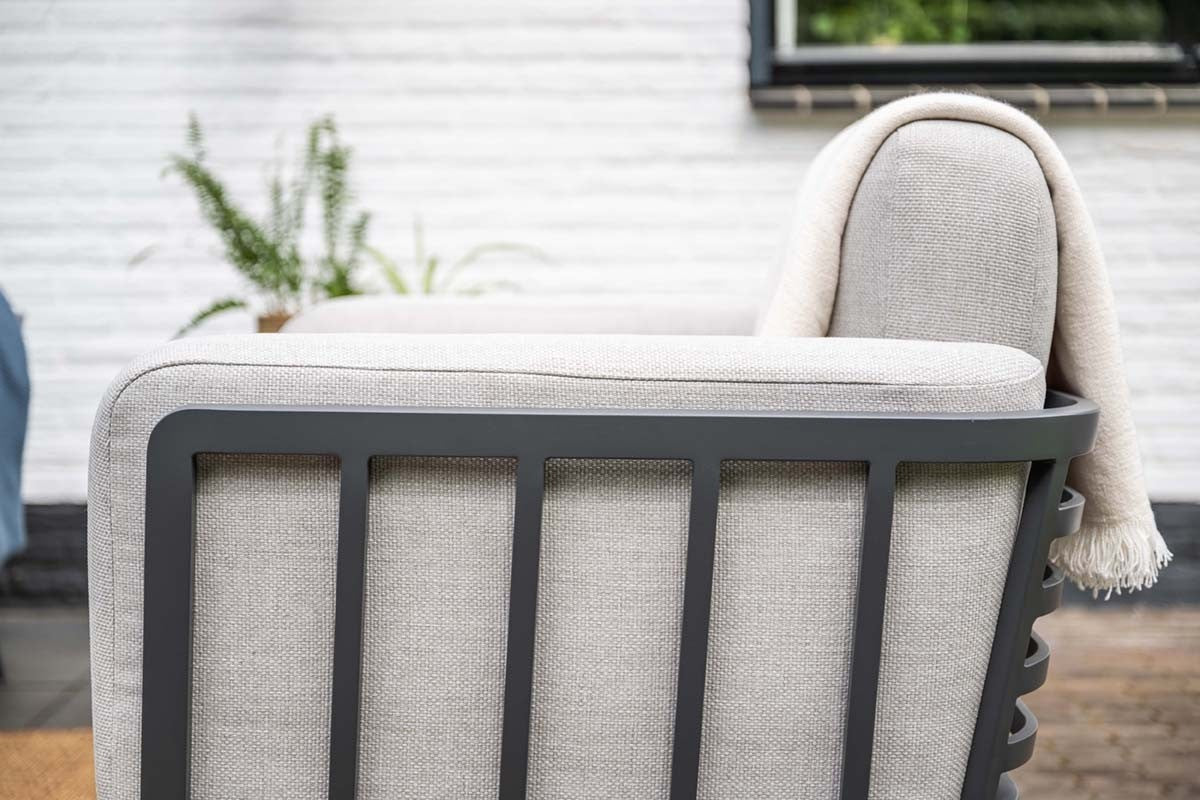 Gartenlounge taupe, Garten Sitzecke taupe, Lounge taupe, Sitzgruppe Aluminium taupe
