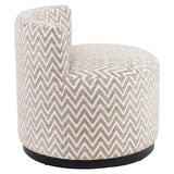 Sessel drehbar taupe, Longe-Sessel beige-taupe, Breite 59 cm