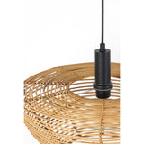 Rattan Hängeleuchte, Hängeleuchte Naturell, Rattan Look, Ø60x25 cm