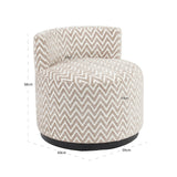 Sessel drehbar taupe, Longe-Sessel beige-taupe, Breite 59 cm