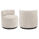 Sessel drehbar taupe, Longe-Sessel beige-taupe, Breite 59 cm