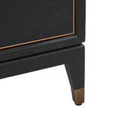 Sideboard schwarz, Anrichte schwarz, Sideboard Gold schwarz, Breite 193 cm