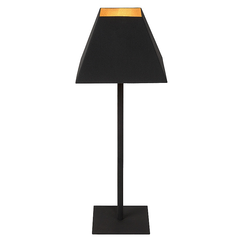 Tischlampe schwarz-Gold, Tischleuchte Gold-schwarz