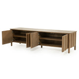 Fernsehschrank Holz furniert, TV Schrank Naturholz, Lowboard Holz, Breite 183  cm