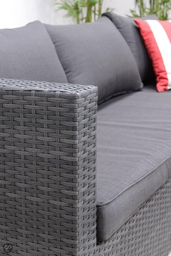 Loungesofa grau 4-teilig, Gartenecksofa grau, Eck-Gartensofa grau, Maße 211x211 cm (Ausverkauft)