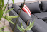Loungesofa grau 4-teilig, Gartenecksofa grau, Eck-Gartensofa grau, Maße 211x211 cm (Ausverkauft)