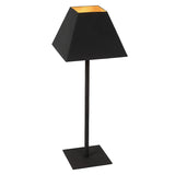 Tischlampe schwarz-Gold, Tischleuchte Gold-schwarz