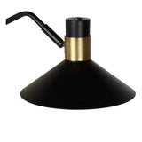 Wandlampe Gold schwarz Industriedesign, Wandleuchte schwarz Metall