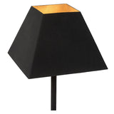 Tischlampe schwarz-Gold, Tischleuchte Gold-schwarz