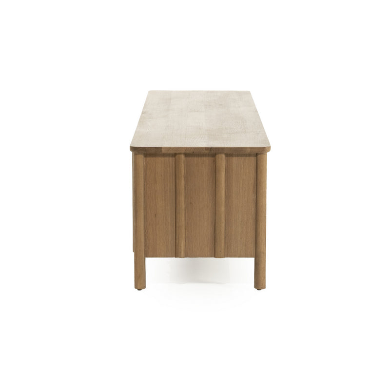 Fernsehschrank Holz furniert, TV Schrank Naturholz, Lowboard Holz, Breite 183  cm