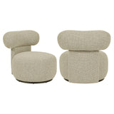 Sessel drehbar Farbe-Sand, Longe-Sessel drehbar, Breite 59 cm